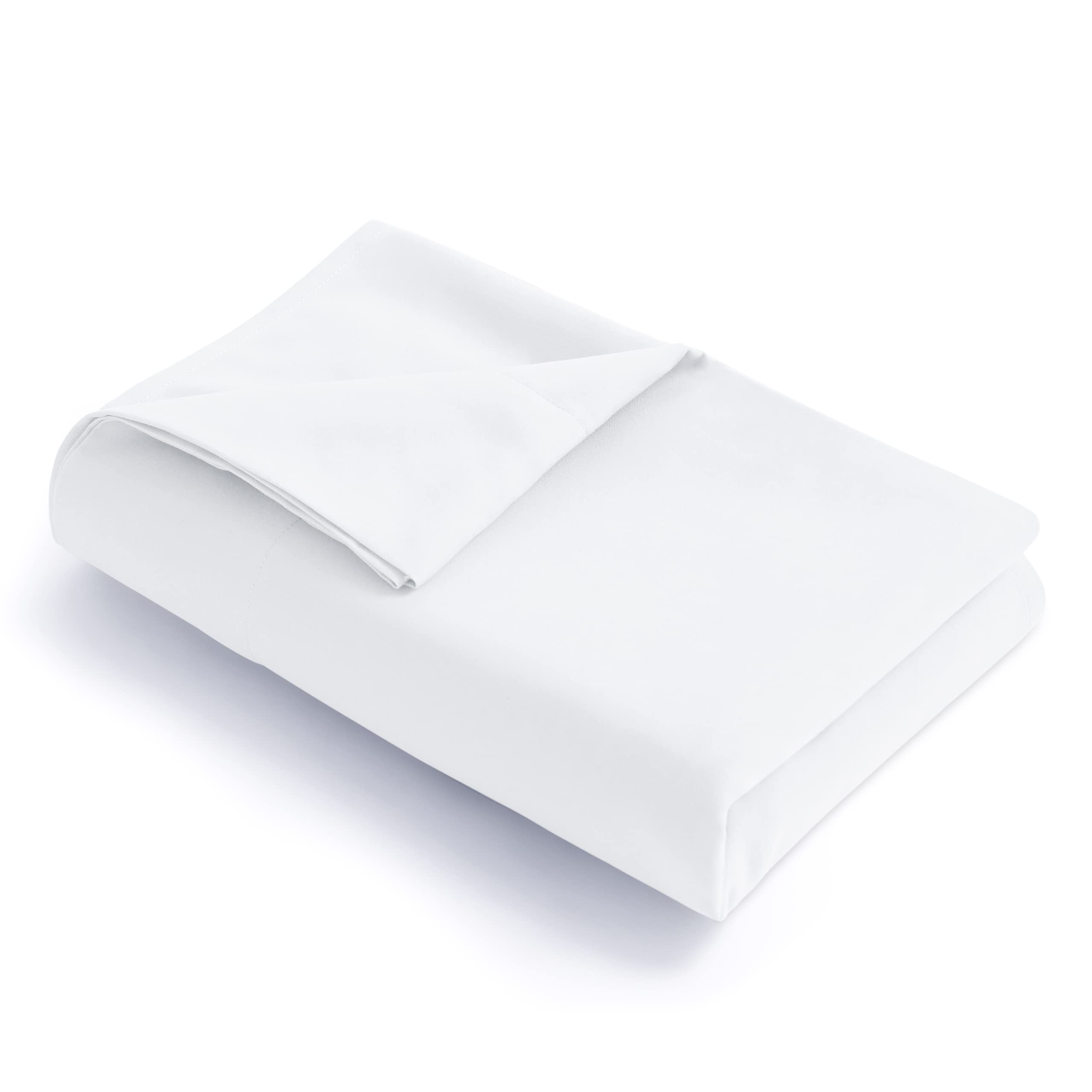 FLXXIE California King Flat Sheet - Brushed Microfiber Flat Sheet Only - Soft and Fade, Wrinkle-Free, Stain Resistance Flat Bed Sheet - Hotel Quality