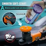 W02 Mini Buffer, 2/3Inch Dual Action Polisher, 12mm Random Orbital - Image 5