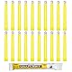 Cyalume SnapLight Knicklichter in Gelb (20-er Pack) - 15 cm Glow Sticks mit Haken am Ende - ultra helle Light Sticks mit einer Leuchtdauer von 12 Stunden