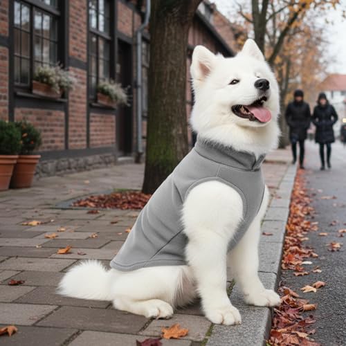 3 Stück Hundepullover aus Fleece für Kleine Hunde, Warme Hundejacke, Hundeweste mit Leinenbefestigung, Winter Hundemantel, Kaltwetter Hundebekleidung, Innen- und Außeneinsatz