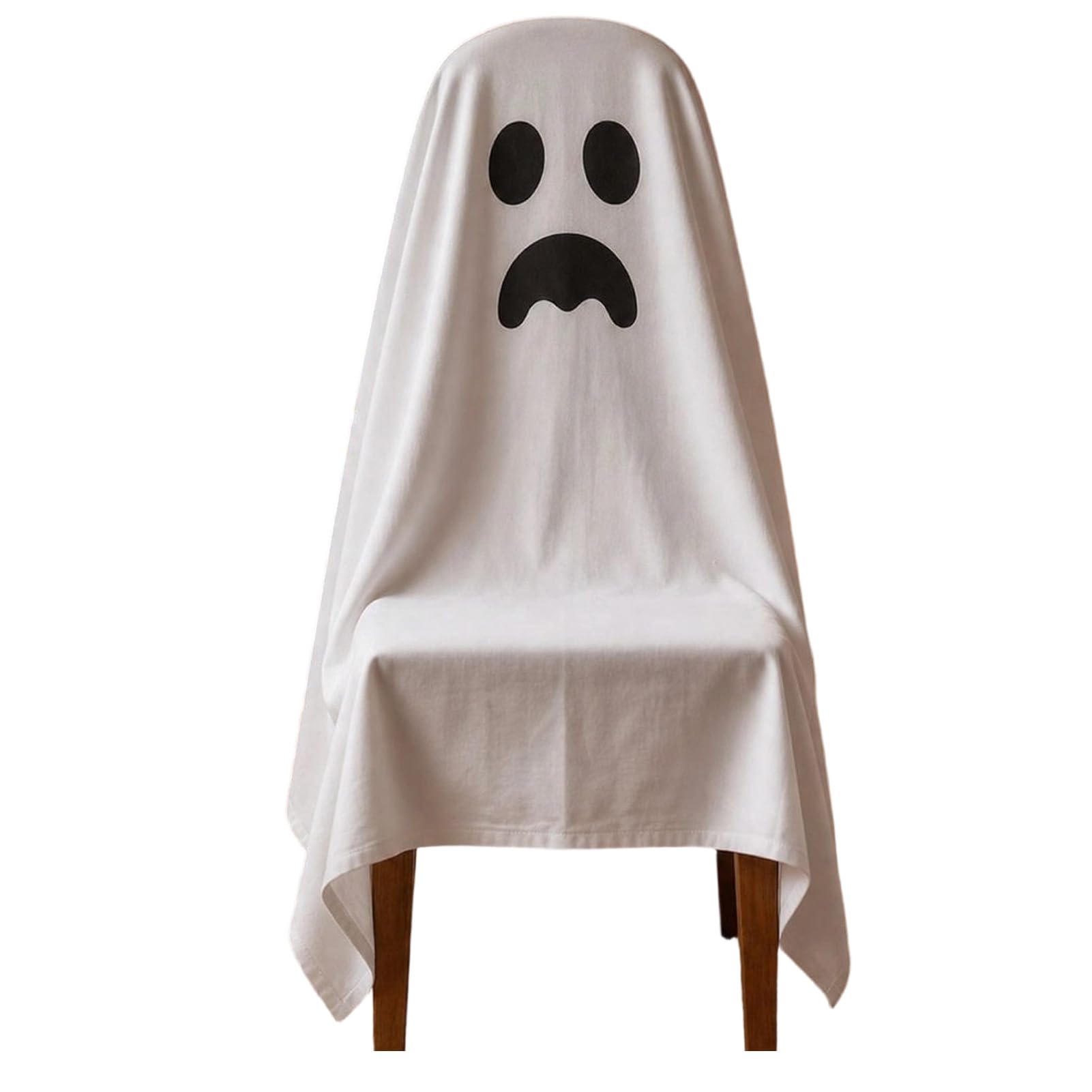 Virelynx Halloween Ghost Chair Cover, Spooky Dining Seat Protector