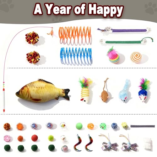 Gothic Cat Scratching Post with 40 Pcs Halloween Cat Toys, Gothic Cat Tree - image 3