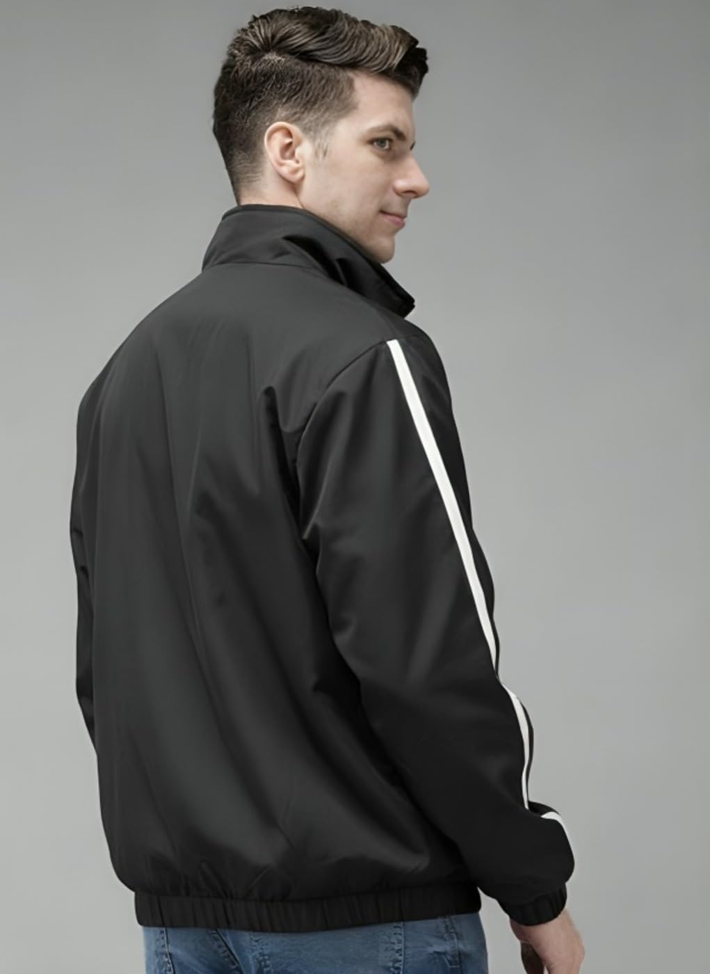 MAYKR Black Bomber jacket|Jacket For Men|Oversized Jacket|.68 1