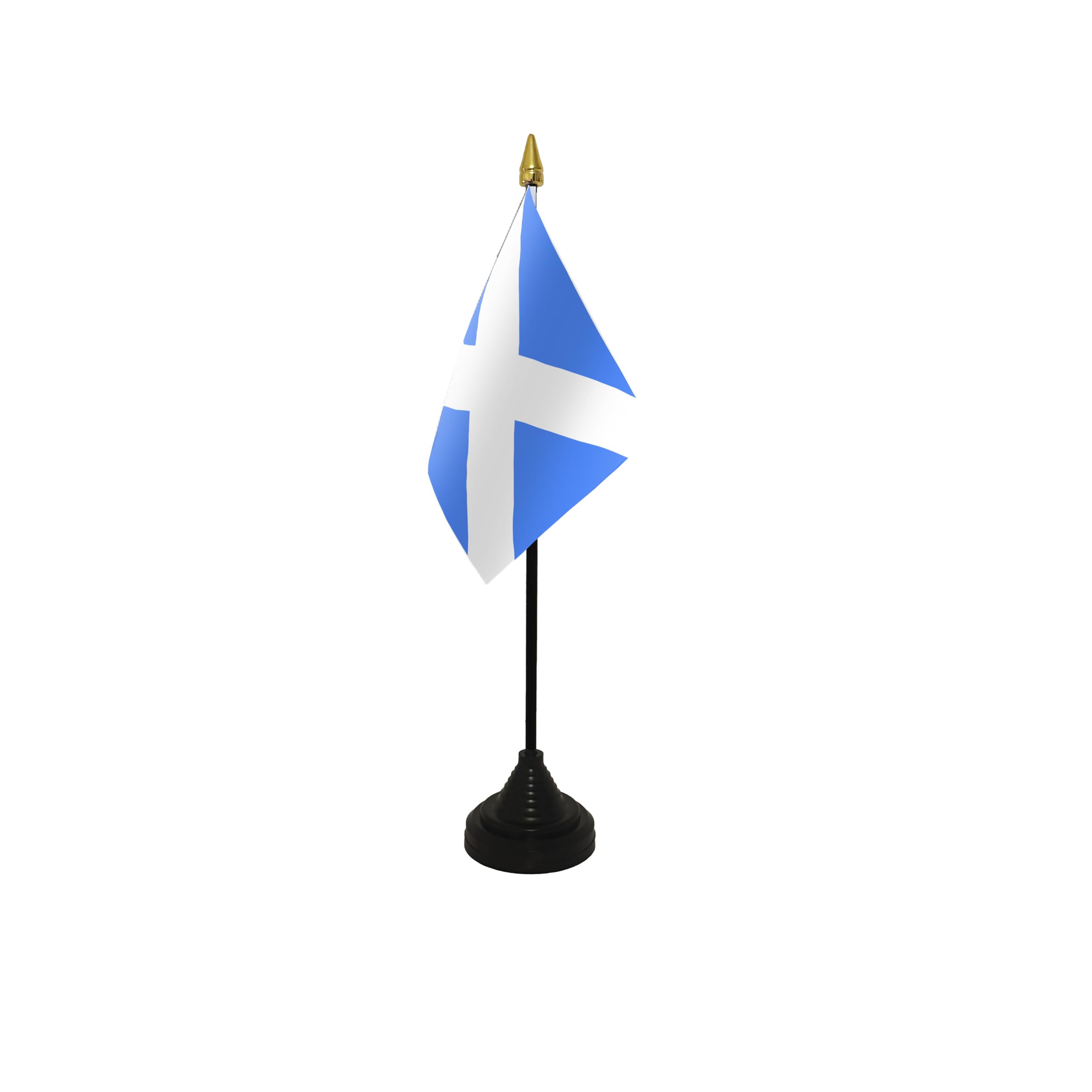 Flagtex St Andrews (Light Blue) Small Table Flag With Black Base