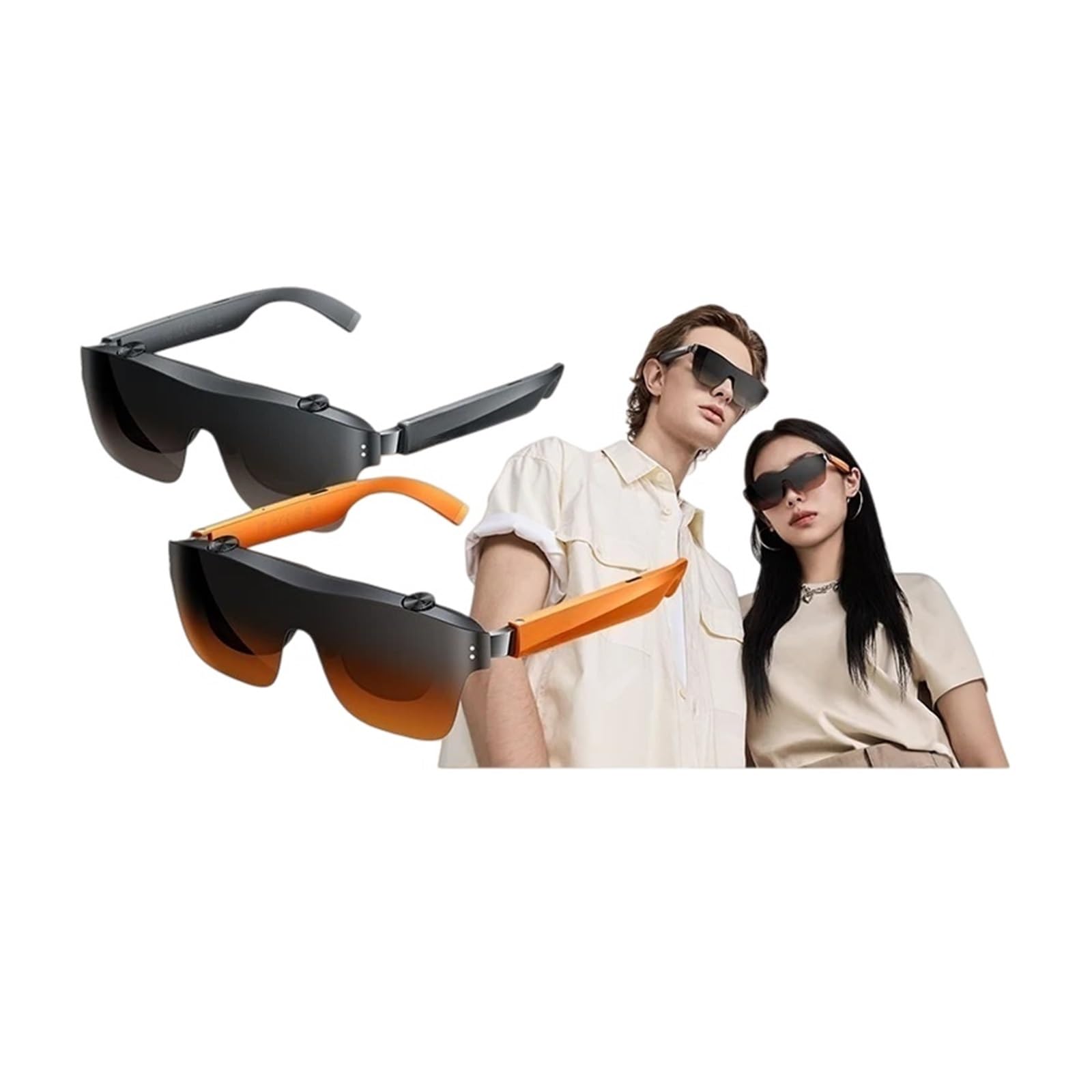 Compatibles con Las Gafas Inteligentes Meizu StarV View AR 3D MAX for Cine Privado, con IA, Realidad Virtual y Pantalla HD for miopía de 0° a 600°.(Gray)