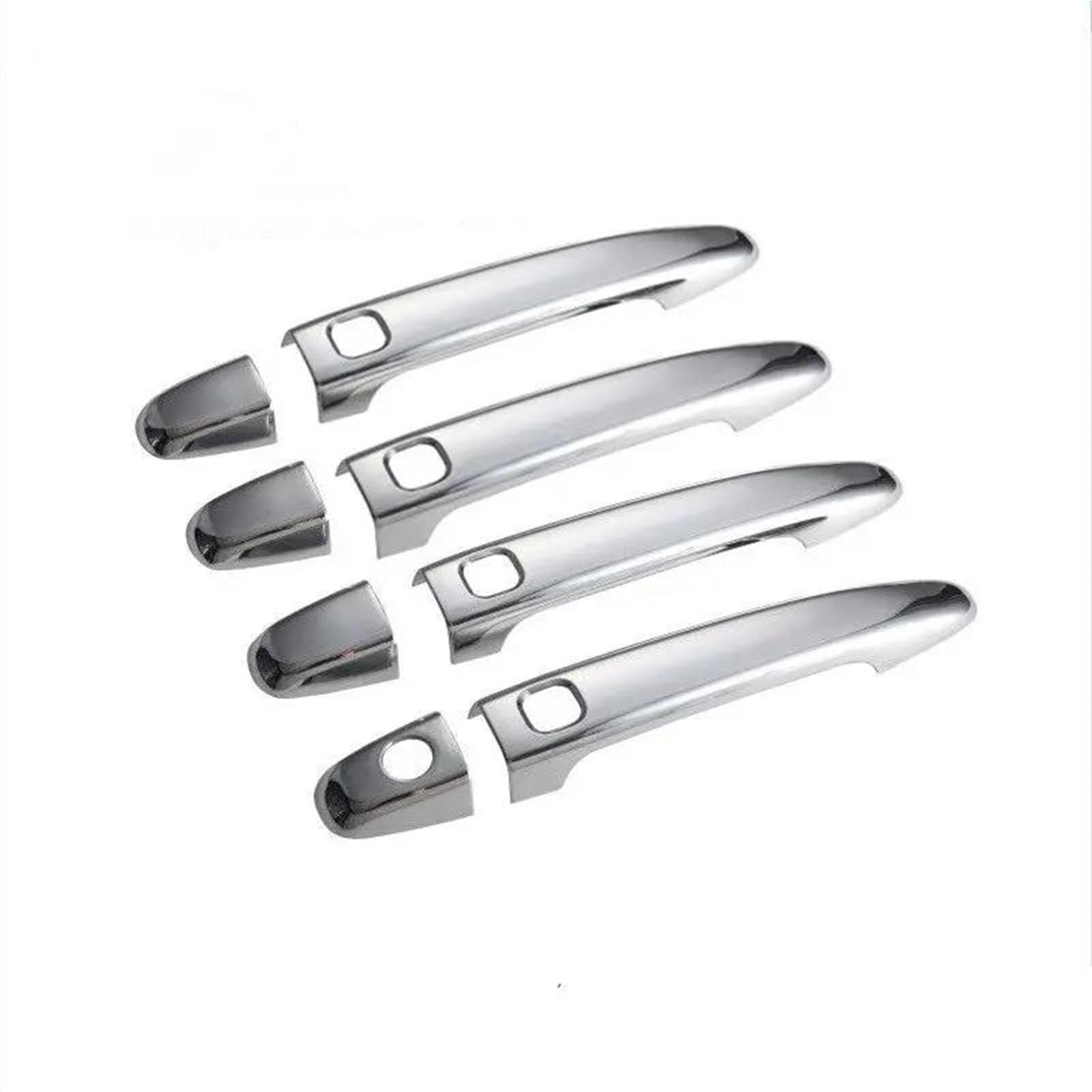 YSDSLS Car Chrome Door Handles Cover Trim Accessories for Lexus LS XF30 430 2001-2006(Silver 4 Button)