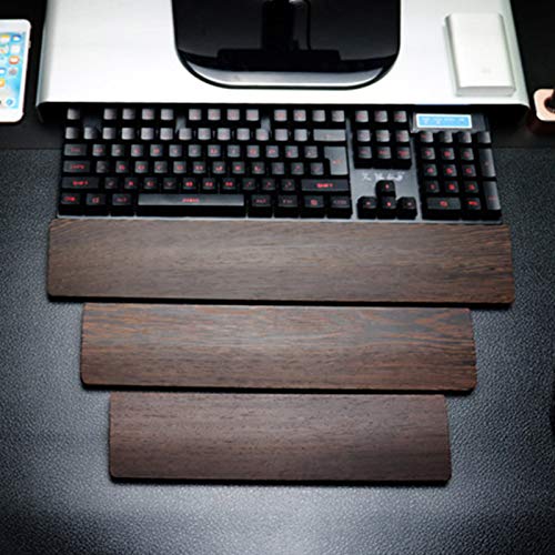 Image of Handmade Keyboard pad Wrist Rest Keyboard Holder Wooden Hand pad Wrist pad Support for Office Work Anti-Fatigue(60 Key 300�80�20mm)