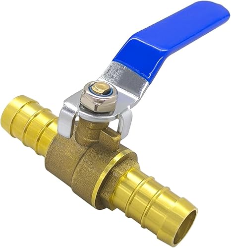 Miniatura 2 de Hooshing 2 unids 34 "PEX válvula de bola de puerto completo válvula de cierre de latón Pex Barb válvula de agua para tubo PEX B