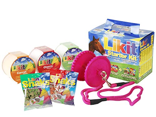Kit de principiante Likit (TM) para caballos, Glitter Pink