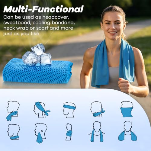 ExTowel Excellent 4Pack Cooling Towels for Neck and Face Cooling Neck Wraps - image 7
