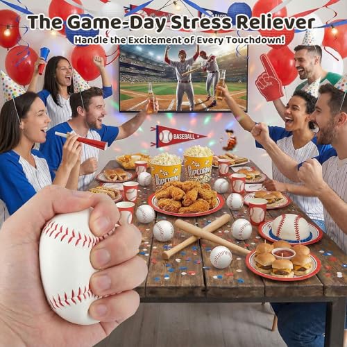 LOVESTOWN 20PCS Foam Baseball Stress Ball, 2.5 Inch Squeeze Toys Soft - image 6