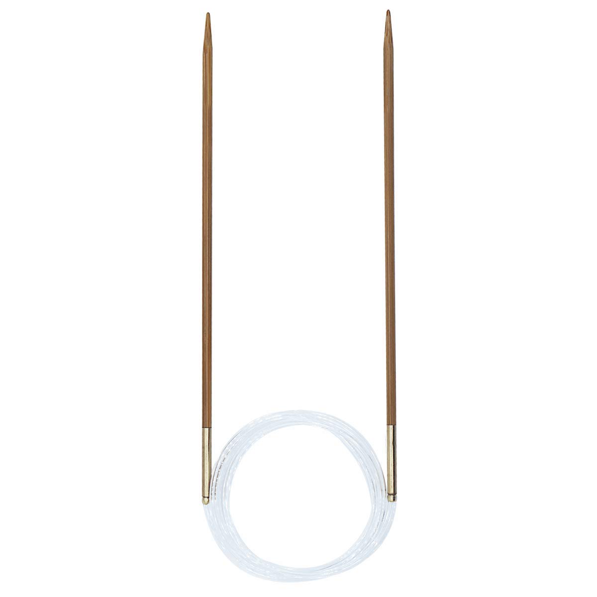 Agujas de tejer pony: circular: fijas: bambú: 80 cm x 2,50 mm