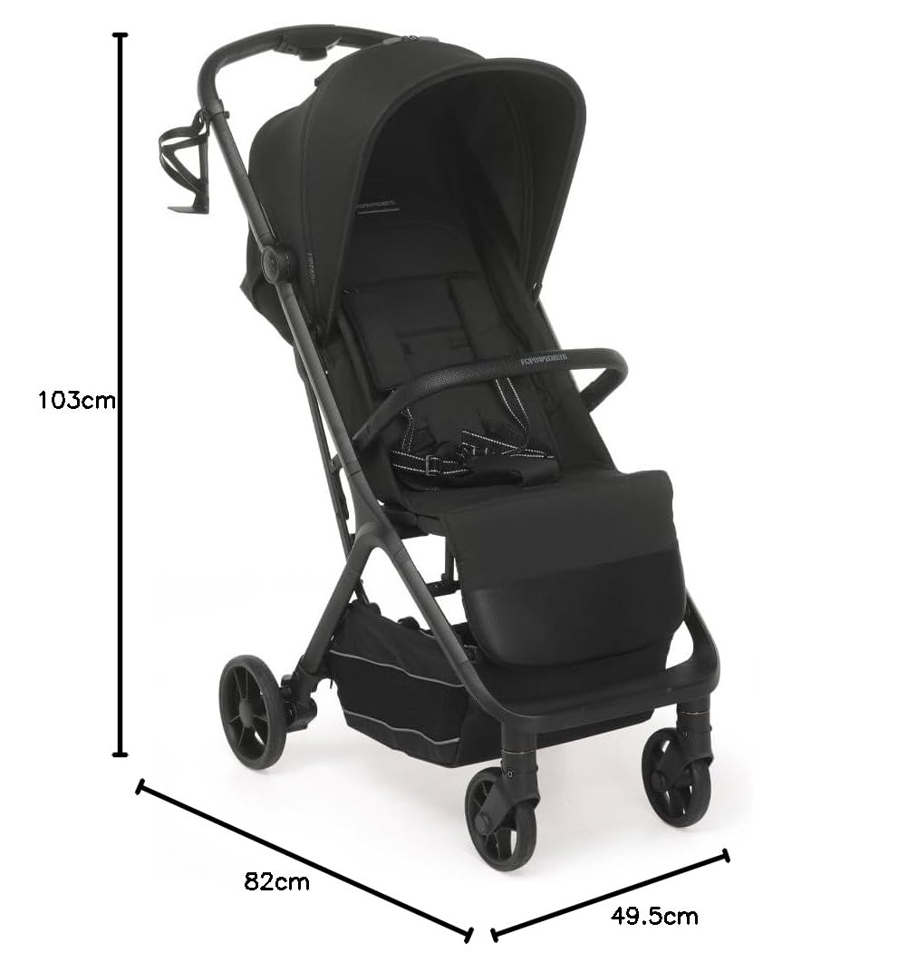 Foppapedretti Like Poussette bébé, Ebony