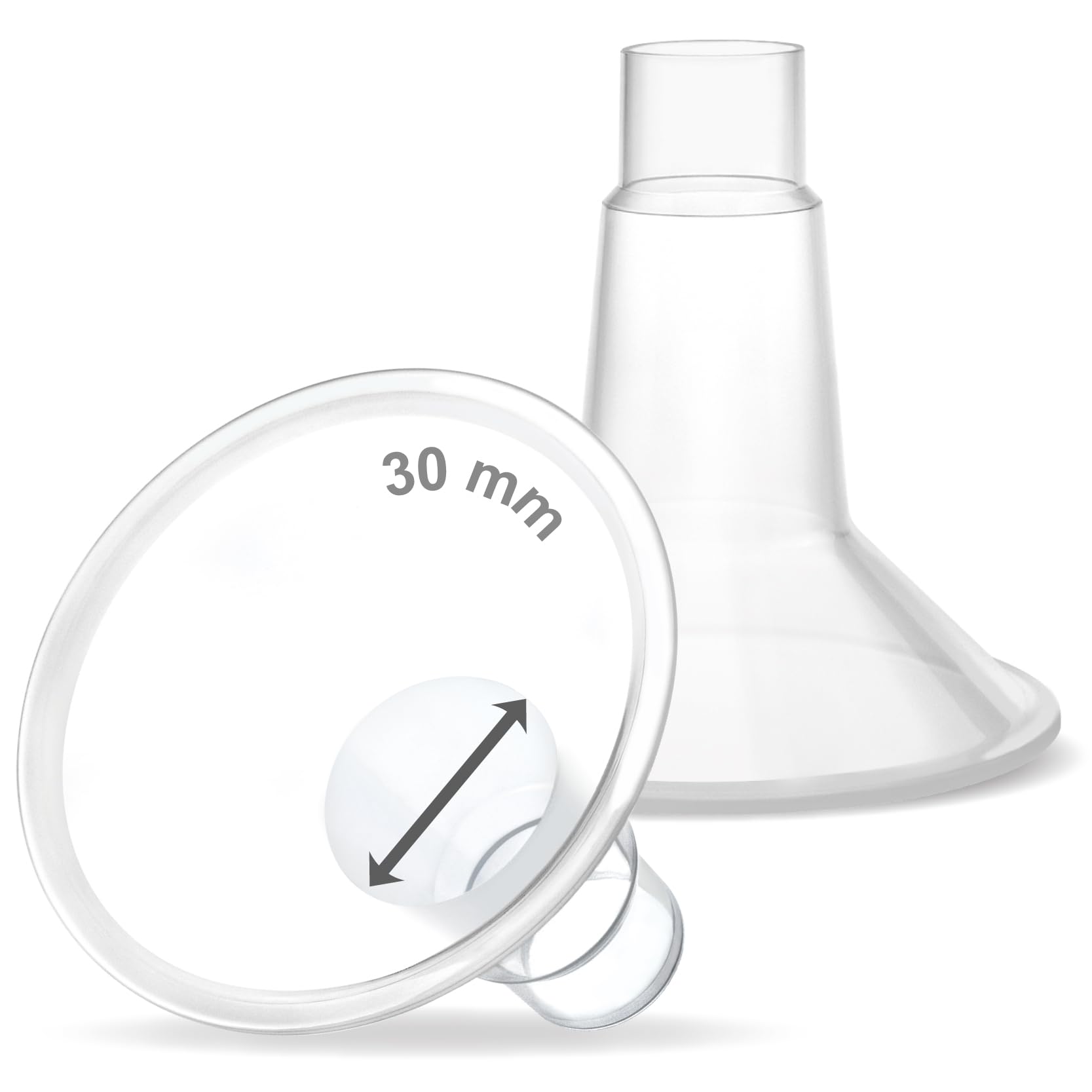 Maymom MyFit 30mm Shield (2pc) Compatible w Maymom Widemouth Connector Not Original Spectra S2 Accessories Spectra S1 Not Original Spectra Pump Parts Spectra Flange