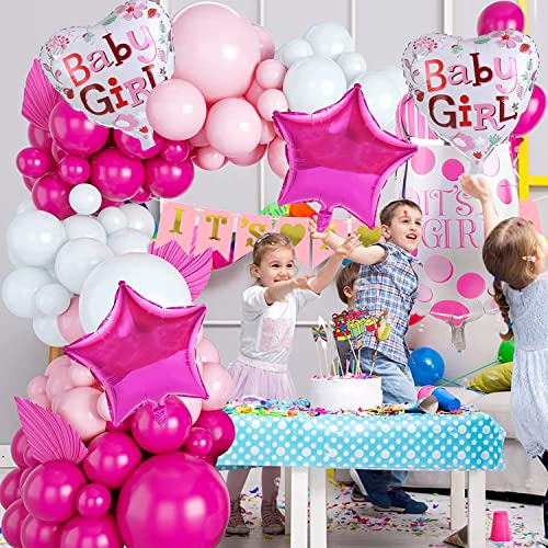 Image of Rozi Decoration It's a Girl Theme Pink Decorations Combo Kit for Baby Girls, Baby Shower Decorations Items, 1st Birthday Decorations