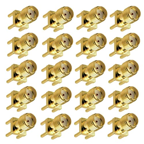 20 conectores SMA hembra PCB para montaje en panel miniatura 1