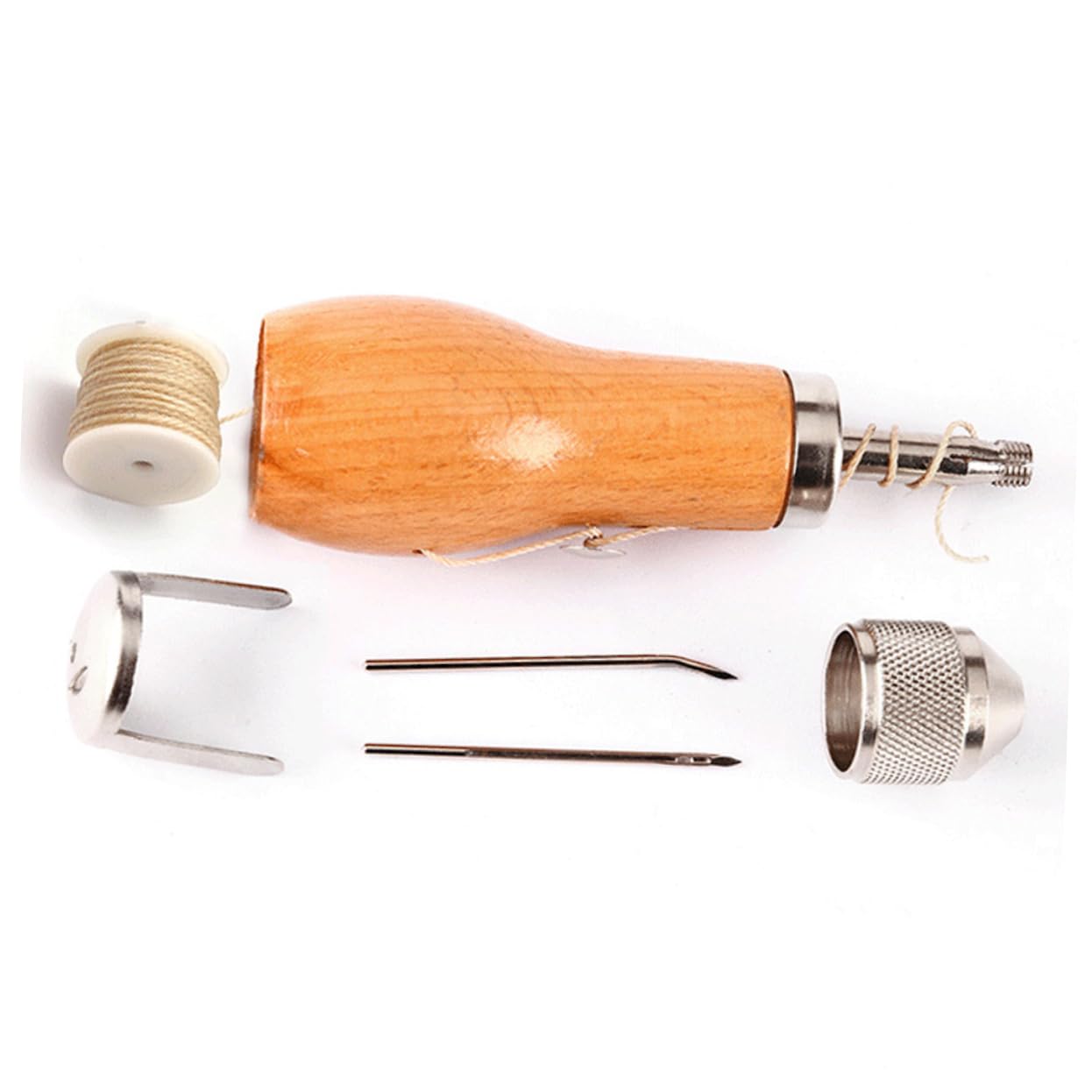 Gogogmee Hand Sewing Leather Kit Leather Working Tools Leather Craft Starter Kit Professional Leather Craft Tools Leather Stitching Tool DIY Leather Bracelet Projects