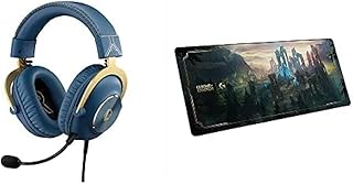 Logitech G840 XL Cloth Gaming Mouse Pad - 900 x 400 mm, 3 mm Thin Mat, Stable Rubber Base, Performance-tuned Surface, Official League of Legends Edition