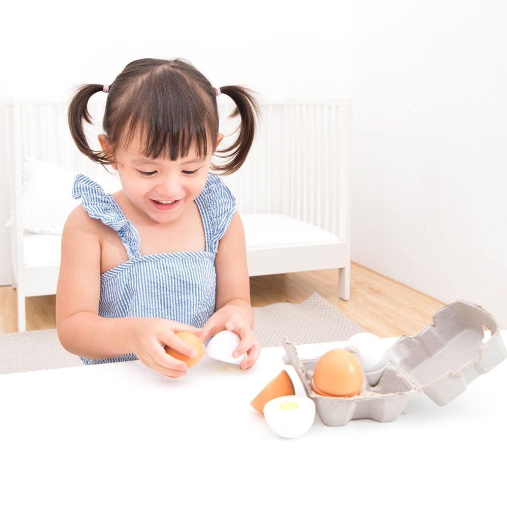 New Classic Toys Winne drewniane jajka edukacyjna gra imitacyjna dla dzieci