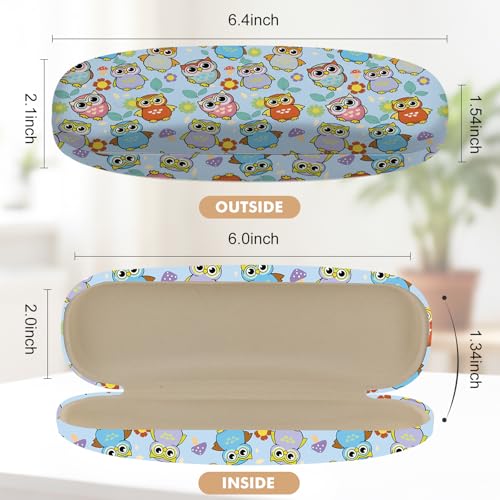 Image of Glasses Case Hard Shell,Portable Protective Eyeglasses Case, Eyeglass Holder Box with Cleaning Cloth, for men women
