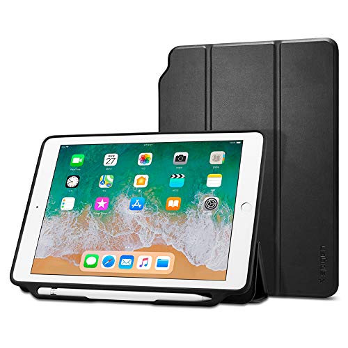 Spigen Smart Fold 2 Works with iPad 9.7 Case iPad Case (2017/2018) - Black