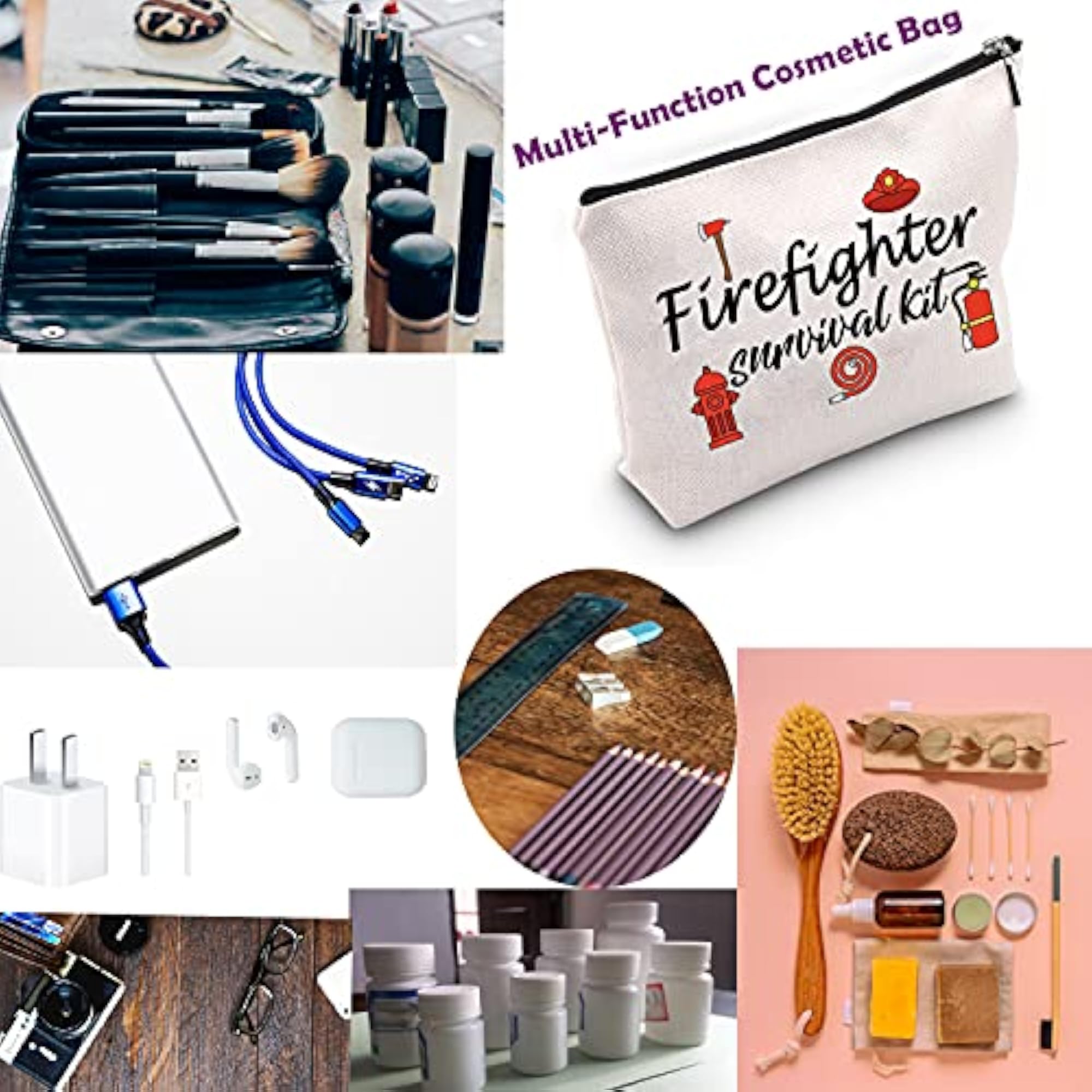 Firefighter Survival Kit Cosmetic Bag