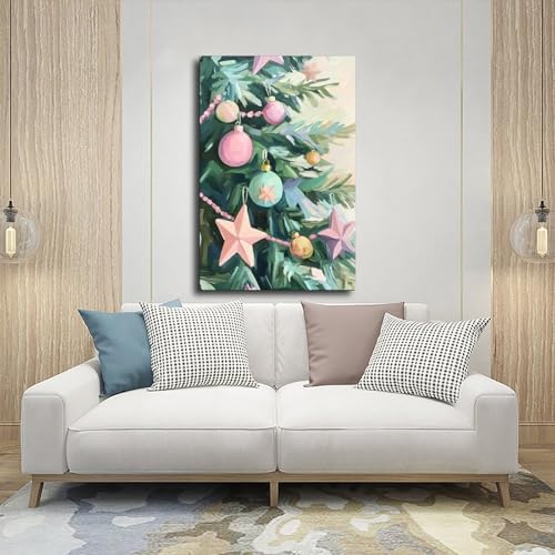 Poster sapin de Noël pastel pour petit espace sans encombre - 5