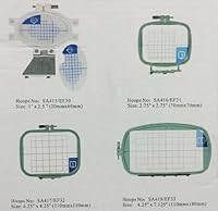 Algopix Similar Product 13 - Set of 4 Hoops for Brother Embroidery