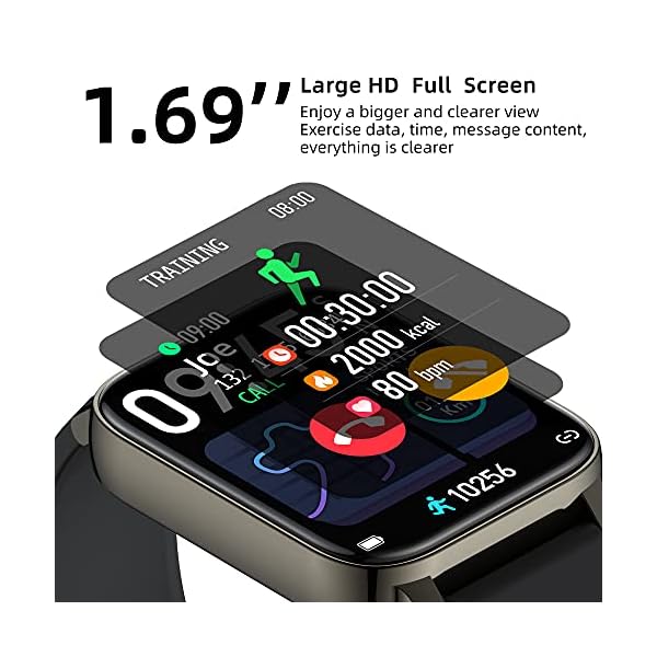 Smart Watch for Android iOS Phones ,Men Women Smartwatch Compatible with Samsung iPhone,Activity Fitness Tracker with…