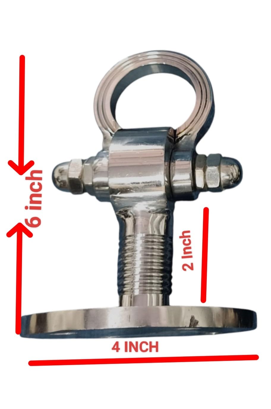 Jhulawala Ceiling Hook Kada for Patio JHULA, Swing Punching Bag Superior HI-Grade Quality, KADA for Patio Swing, Hammock Swing 25MM Rod with Weight Capacity of 750KG, (Pack of 2PCS).Heavy Duty 3