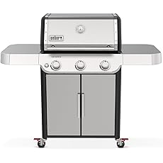 Weber Spirit S-315 Liquid Propane Gas Grill, Stainless Steel