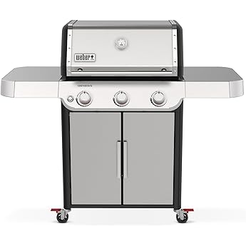 Weber Spirit S-315 Liquid Propane Gas Grill, Stainless Steel