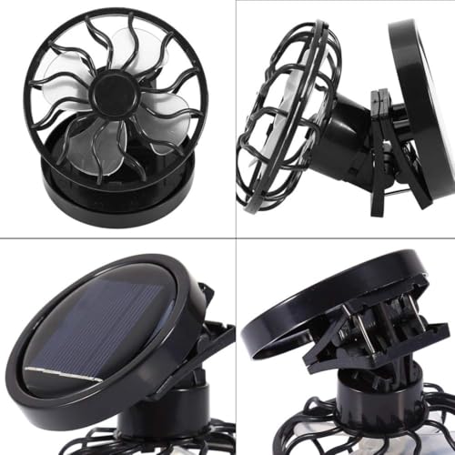Image of STARQ Mini Handheld Rechargeable Fan | Compact & Powerful Portable Cooling Fan for Travel, Office, Outdoor Use - White (Solar-Fan)