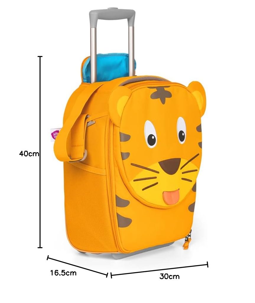 Affenzahn Kinderkoffer fürs Handgepäck, Kindertrolley zum Reisen, Kinderkoffer mit Rollen, 18 L