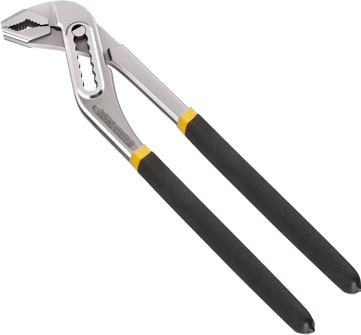 Water Pump Pliers, 250mm Pipe Wrench, Quick Adjustable Pipe Grips, Multi Grip Groove Slip Joint Pliers, 40mm Wide Jaw Capacity,