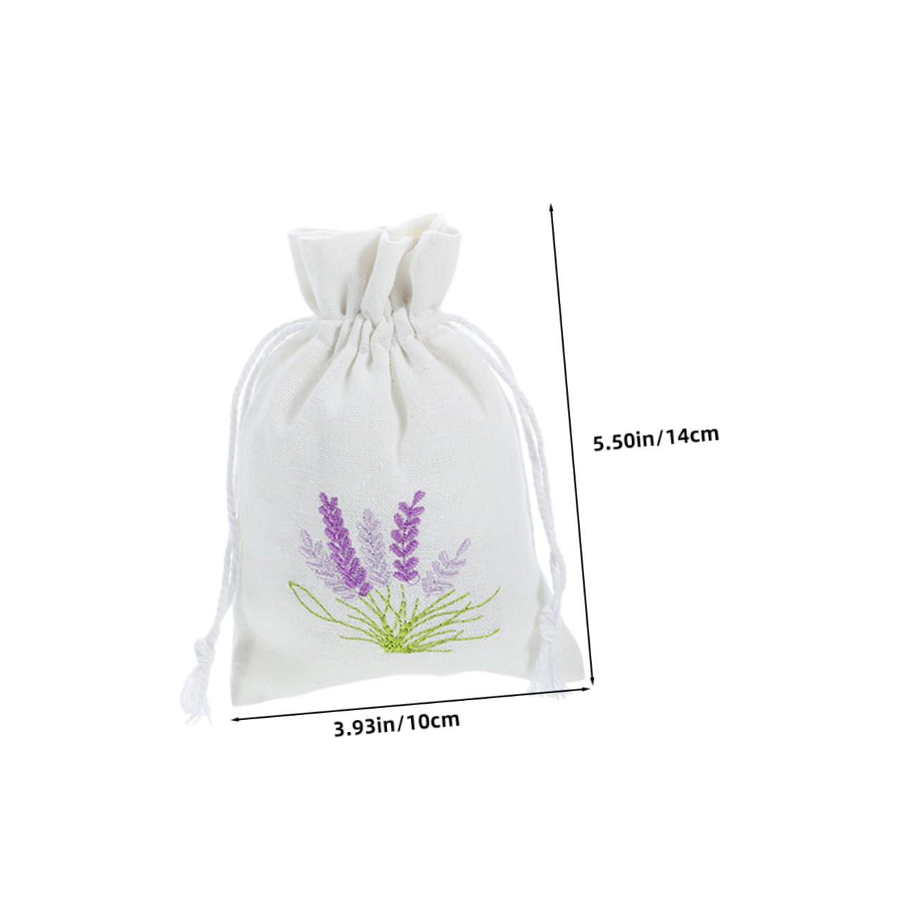 4Pcs Canvas Drawstring Bags for Dried Lavender Potpourri Fragrance Elegant Storage for Home Closet