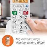 VTech SN5147 Amplified Corded/Cordless Senior Phone with Answering Machine, Call Blocking, 90dB Extra-Loud Visual Ringer, One-Touch Audio Assist on Handset up to 50dB, White - Image 3