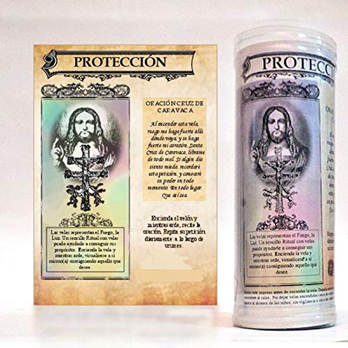 Valmoni Sport Velón Cruz de Caravaca Vela de Protección Consagrado con Aceites Fuego y Luz Ritual