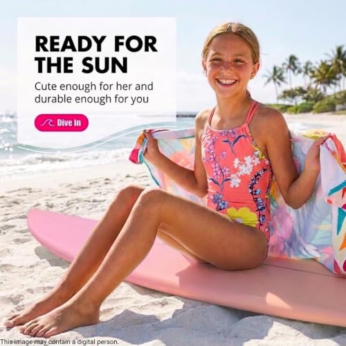 Image of Kanu Surf Girls Jasmine Beach Sport Halter One Piece Swimsuit