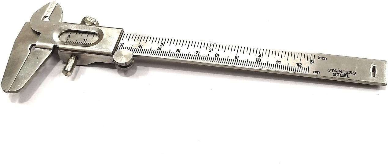 VERNIER CALIPER (1/125"/0.05 mm) Tool for Inside/Outside/Depth Measurements
