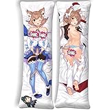 Re Zero Felix Argyle Body Pillow Covers with Zipper Anime Pillow Cover Body Peach Skin Size 50x150cm