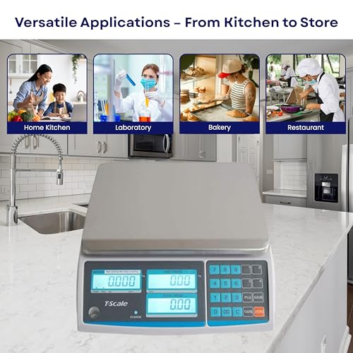 Báscula Comercial Digital Aquos ZTP 30lbs LCD miniatura 5