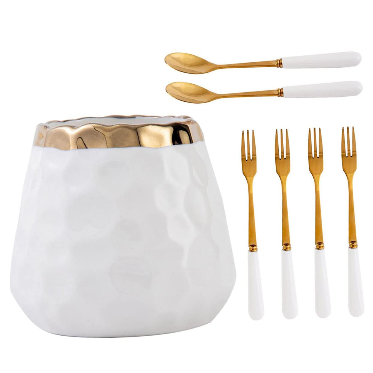 Fourchettes à fruits en inox pour gâteaux et salades lors de vos brunchs