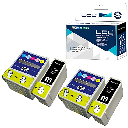 Amazon.co.jp: LCL エプソン用 IC5CL13 IC1BK13 (4パック 2ブラック 2