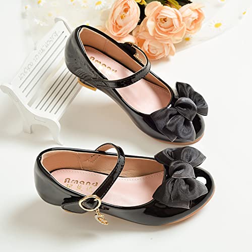 Shoes Little Girl Children Shoes with Single Shoes Fashion Leather Shoes Versatile Bow Small Sneaker Girls2
