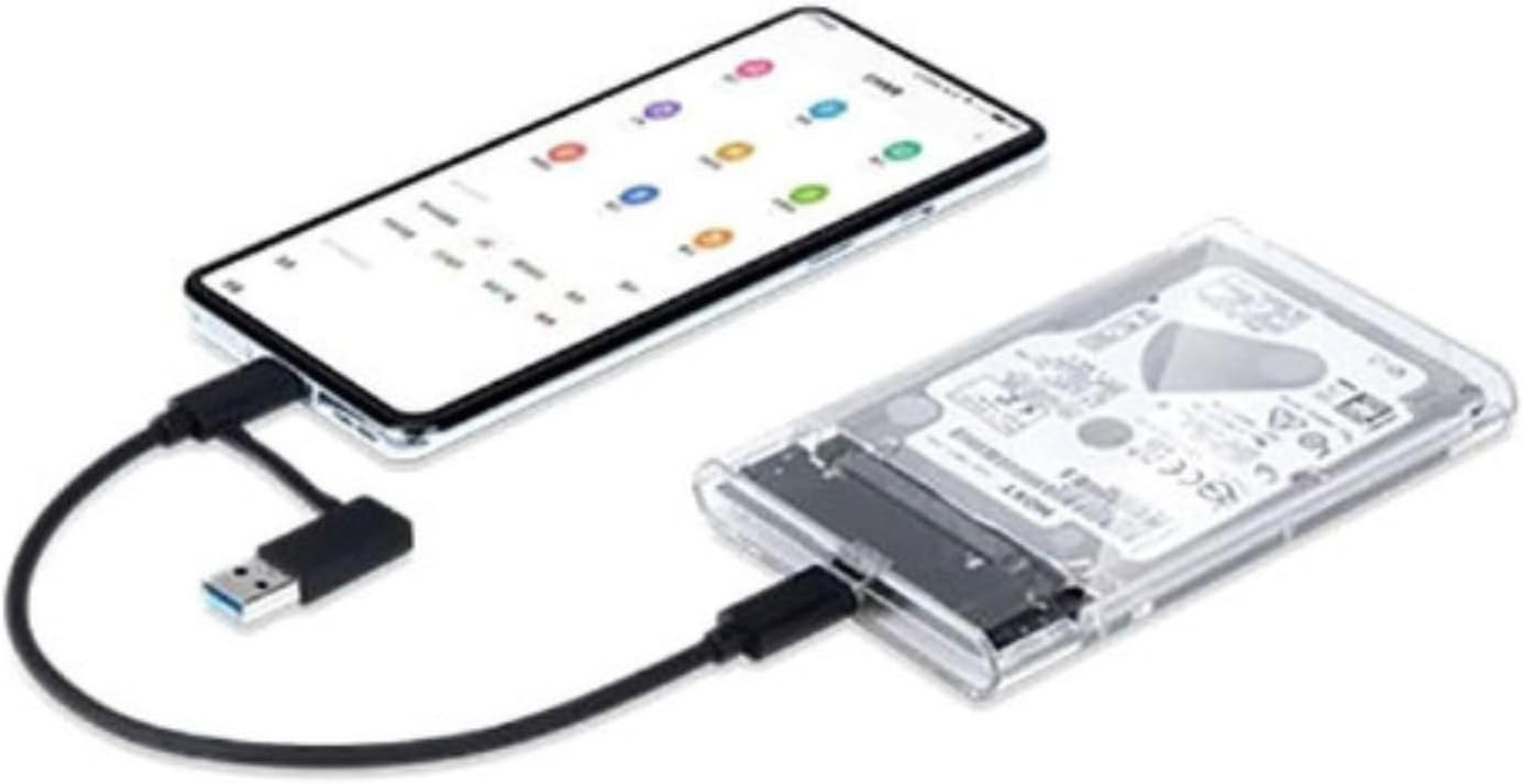 Case HD 2.5" SATA SSD USB 3.0 Transparente Testado por 30 dias