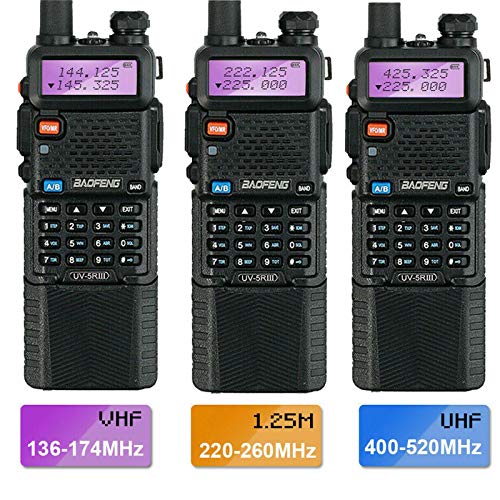 UV-5RIII Tri-Band Walkie Talkie Radio