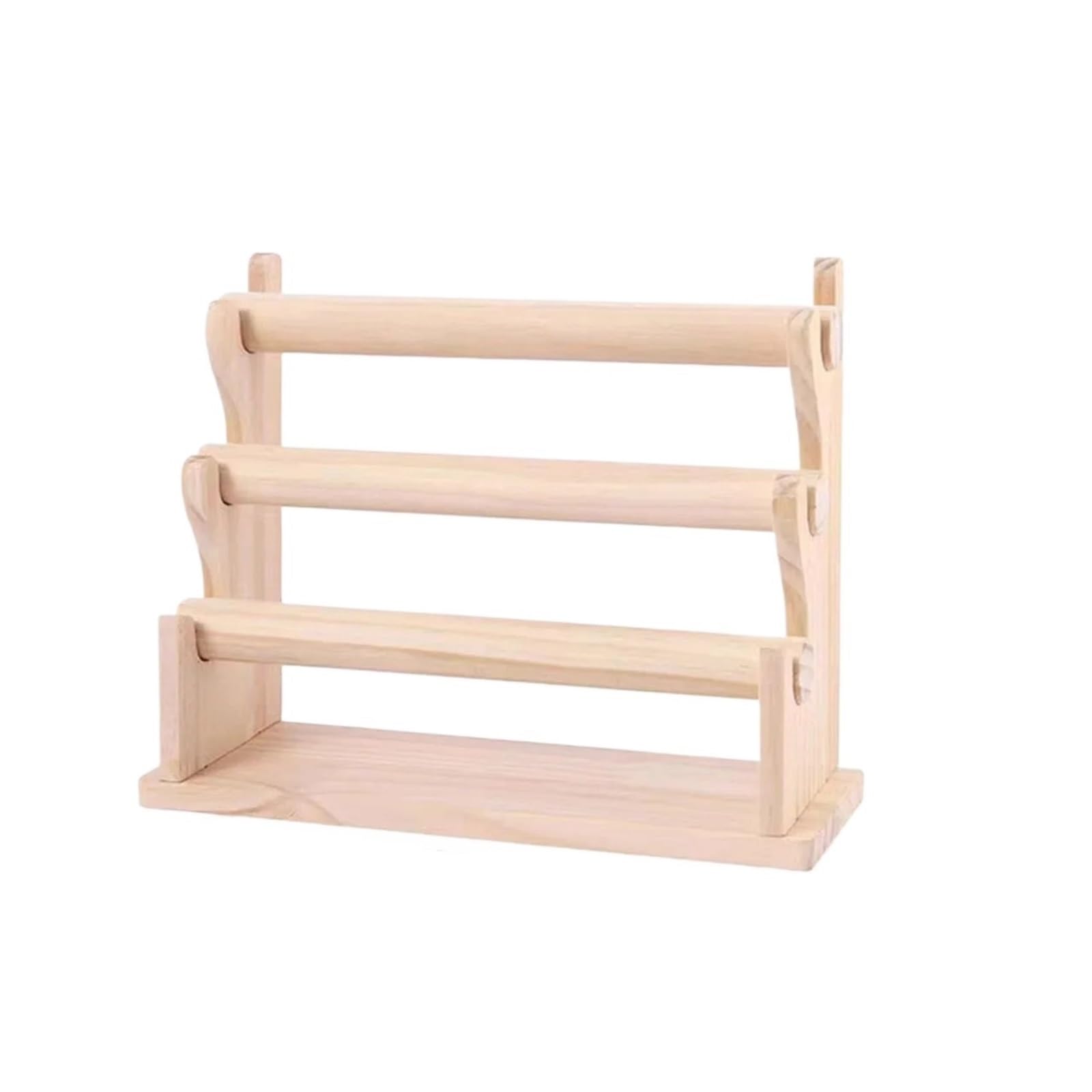 XPJYUA Watch Stand Watch Stand Wooden Bracelet Display Frame Detachable Solid Wood Holder Storage Jewelry(3 Layers)