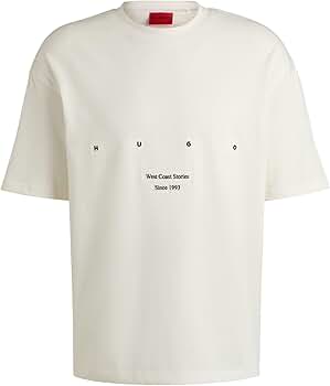 HUGO Nimper HAPPY ロゴアートワーク 半袖 Tシャツ 関＊送込 100%勇気 おもしろTシャツ 半袖Tシャツ コットン AW-OMO0171-TS
