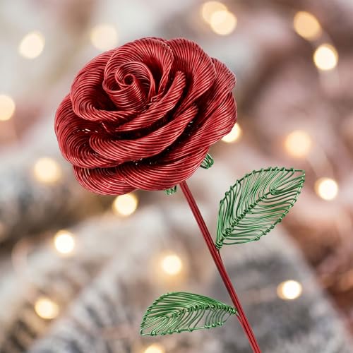 Image of Tenn Well 165ft 18 Gauge Aluminum Craft Wire Red Bendable for Jewelry